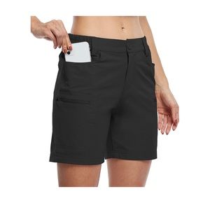 Willit Women's Hiking Cargo Shorts Stretch Golf Active Outdoor Summer Short